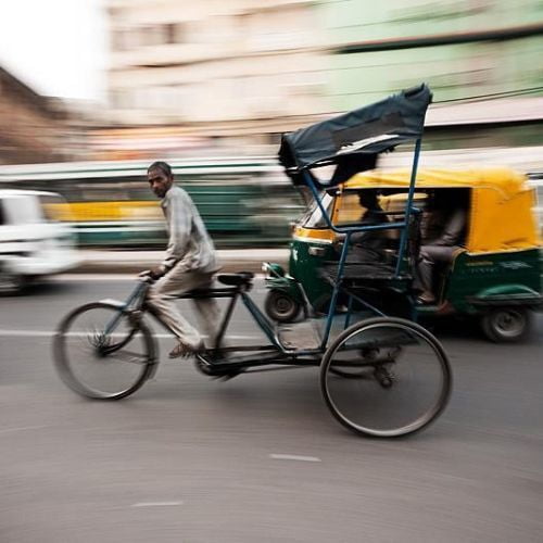 Inside the Rickshaw Ride